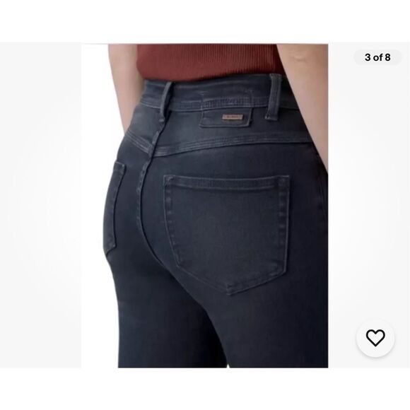 prAna Soma Jean Mid-Rise Stretch Tinted Black Women's 10/30 NEW - Picture 5 of 8